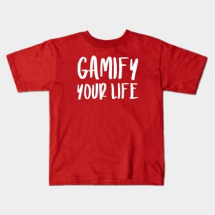 Gamify Your Life | Quotes | Hot Pink Kids T-Shirt